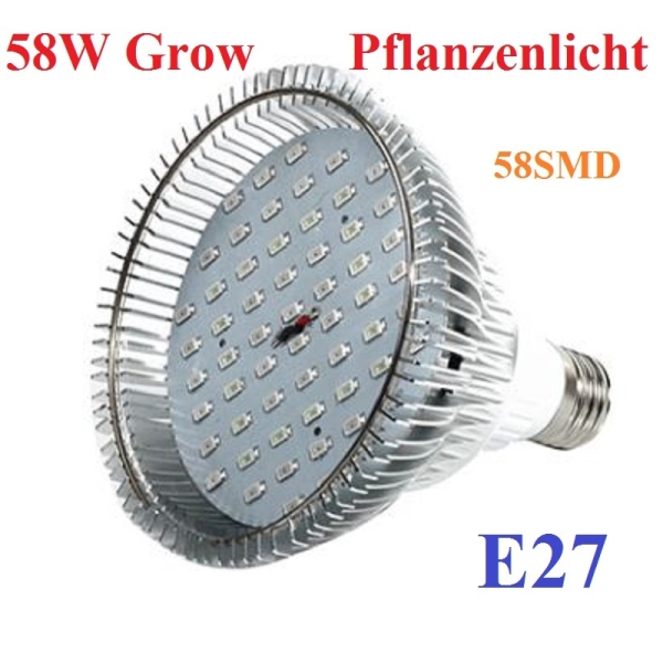 58W LED Grow Pflanzenlampe 58x1W